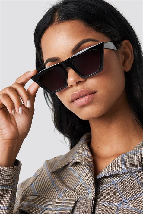 sharp square cateye sunglasses